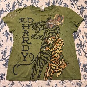 Ed Hardy Screaming Tiger Y2K Tee